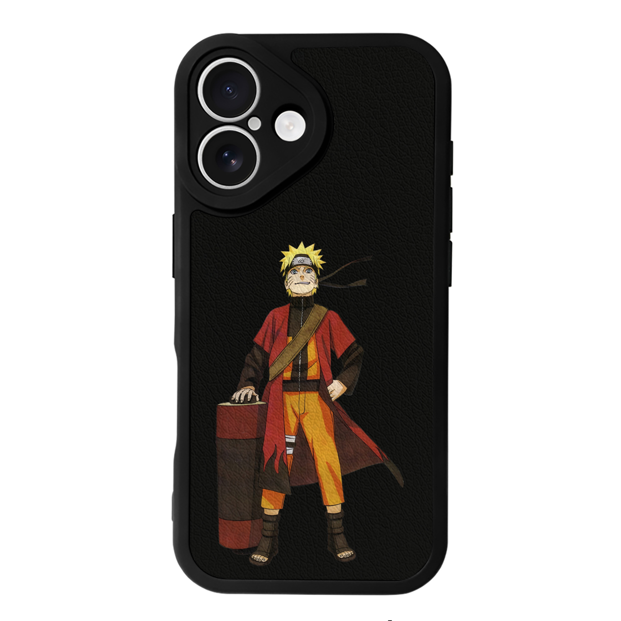 （画像用） NARUTO -ナルト- うずまき ナルト Uzumaki Naruto 【iPhone 16シリーズ対応】シリコンスマホケース（レザー調） 材質：シリコン